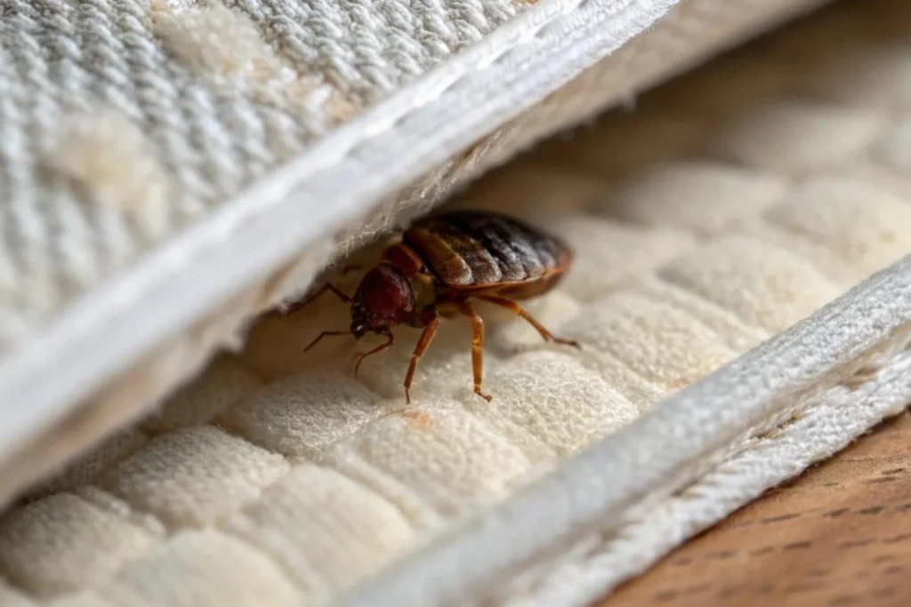 Bed bug between linens